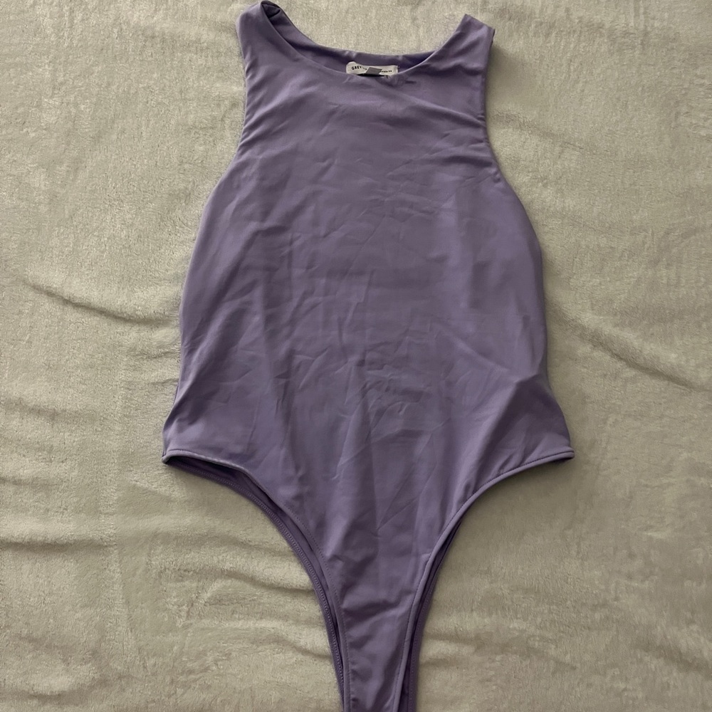 💜Grey Lab purple bodysuit💜